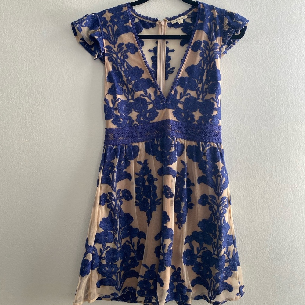 For Love & Lemons Blue Dress